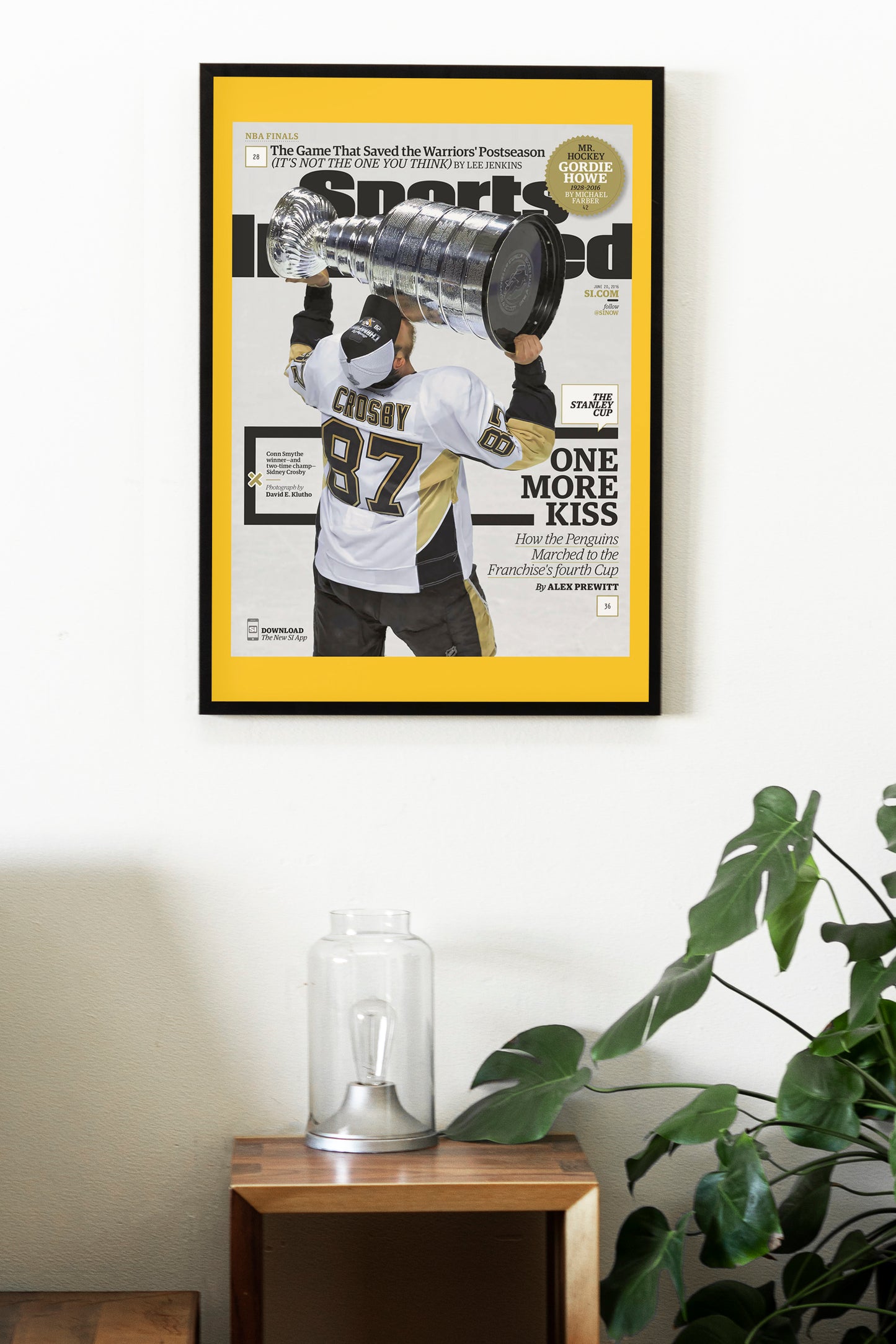 Pittsburgh Penguins 2016 NHL Stanley Cup Champions Front Cover Sports Illustrated Poster