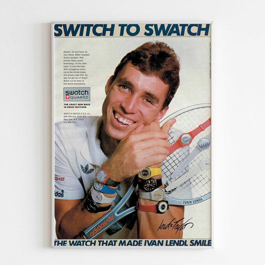 Swatch Ivan Lendl Poster