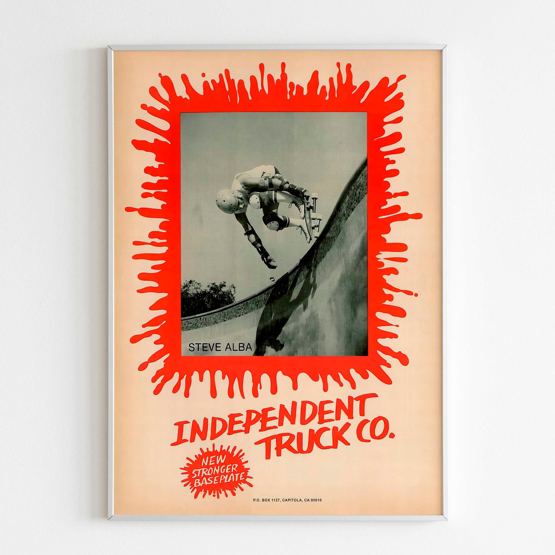 Independent Skateboarding Streetwear Advertising Poster, 80s Print, Vintage Ad Wall Art, Skateboarding Magazine Retro Advertisement