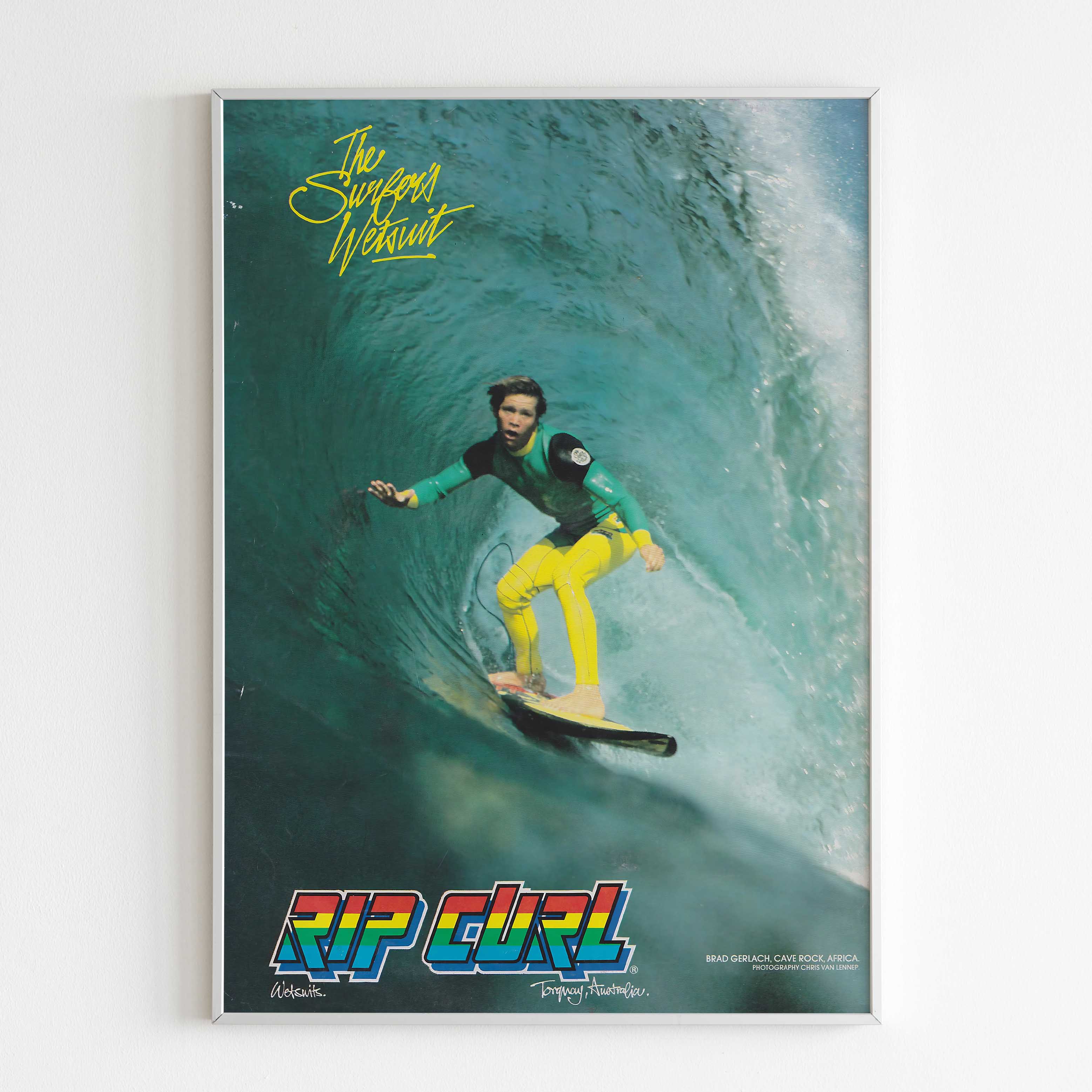 Rip Curl Poster Advertising, Fashion Style Print, Vintage Ad Wall Art ...