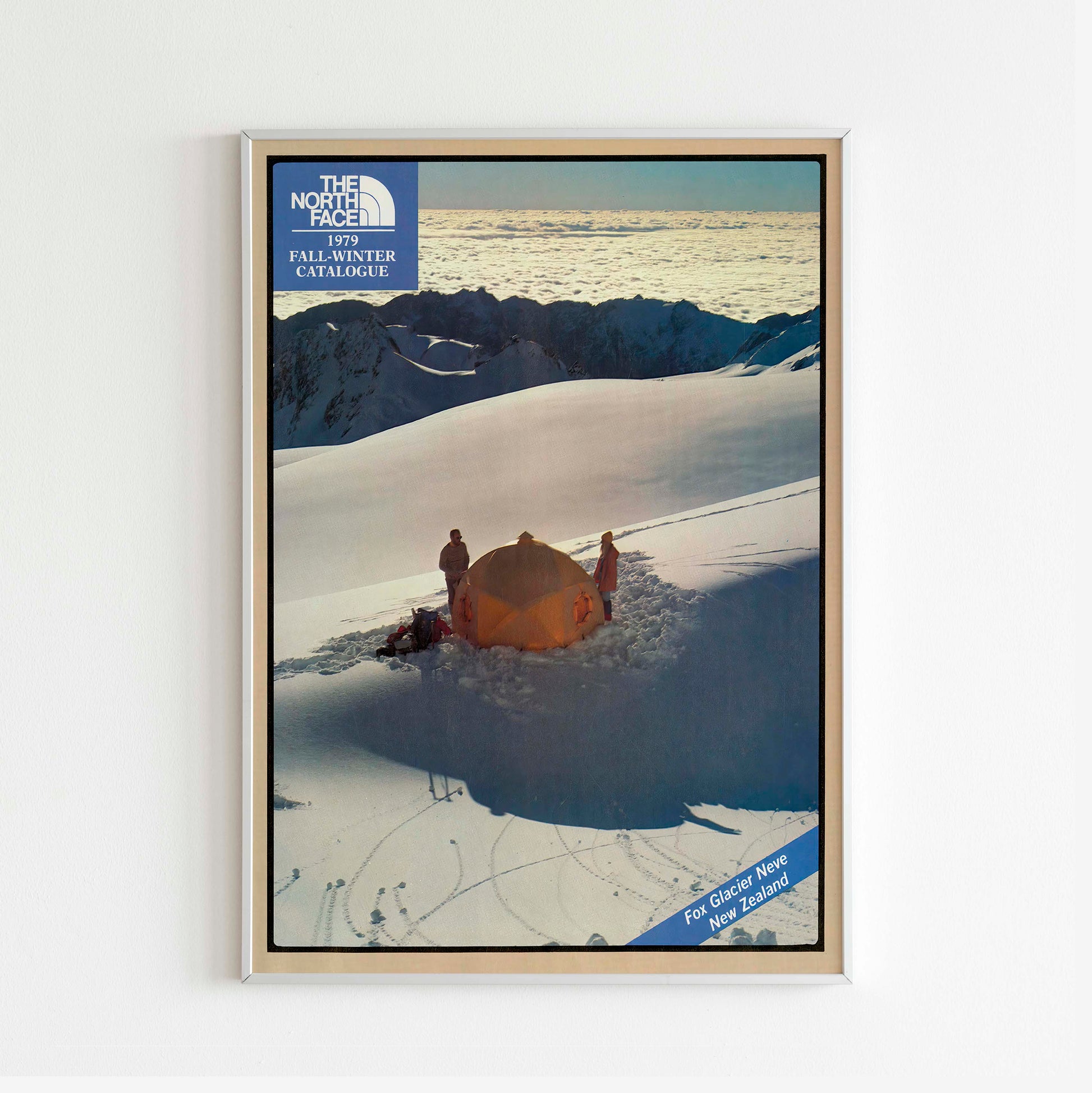The North Face 1979 Fall/Winter Magazine Front Cover Poster, Vintage Outdoor Print, Retro Wall Art, Journal Advertisement, 70s Style Ad, Explore Seasonal Adventure Nostalgia, Urban Exploration Print