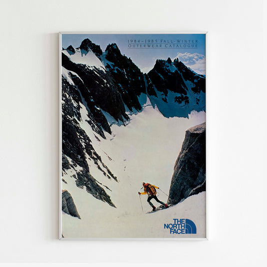 The North Face 1984-1985 Fall/Winter Magazine Front Cover Poster, Vintage Outdoor Print, Retro Wall Art, Journal Advertisement, 80s Style Ad, Explore Seasonal Adventure Nostalgia, Urban Exploration Print