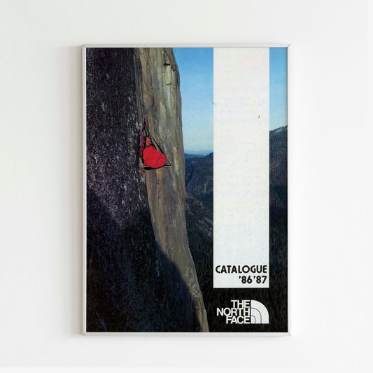 The North Face 1986-1987 Magazine Front Cover Poster, Vintage Outdoor Print, Retro Wall Art, Journal Advertisement, 80s Style Ad, Explore Adventure Nostalgia, Urban Exploration Print