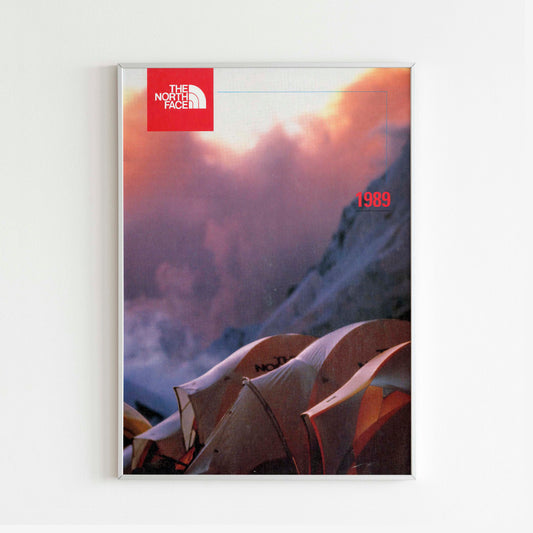The North Face 1989 Magazine Front Cover Poster, Vintage Outdoor Print, Retro Wall Art, Journal Advertisement, 80s Style Ad, Explore Adventure Nostalgia, Urban Exploration Print