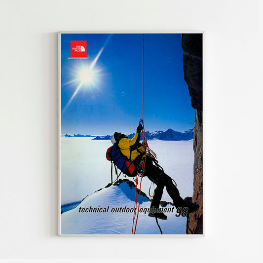 The North Face 1998 Magazine Front Cover Poster, Vintage Outdoor Print, Retro Wall Art, Journal Advertisement, 90s Style Ad, Explore Retro Adventure, Urban Exploration Print