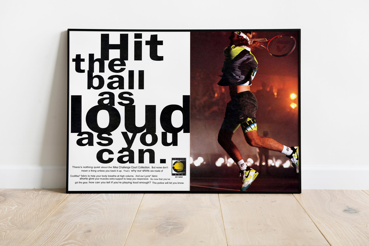 Nike Challenge Court Andre Agassi Poster