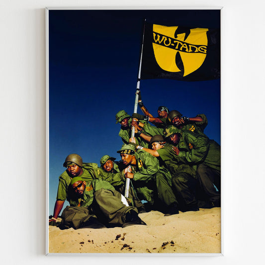 Wu-Tang Clan Iron Flag Album 2001 Poster, Vintage Design Poster, Hip Hop Wall Art, Magazine Music Rap Print