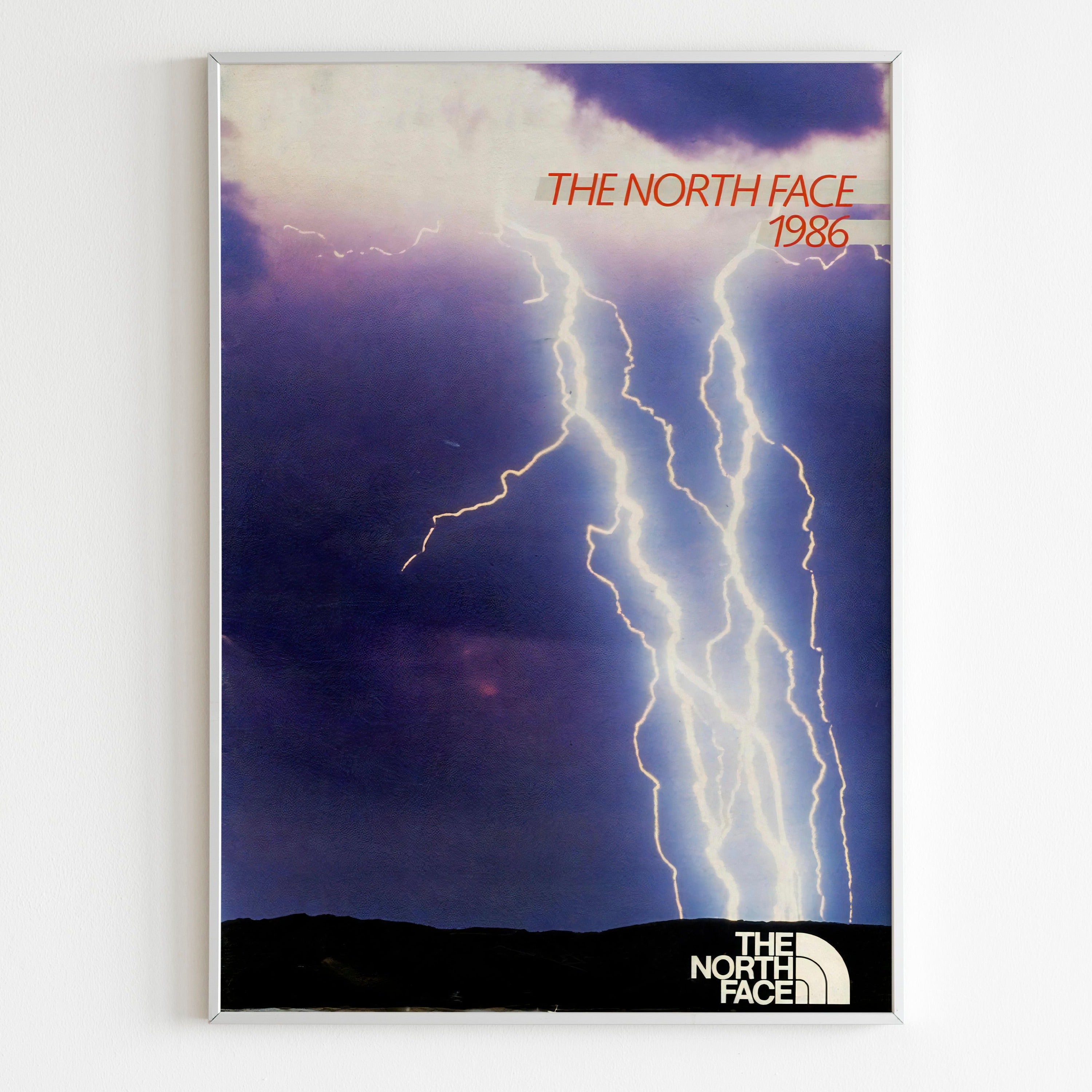 The North Face Advertising Poster, 80s Style Outdoor Print