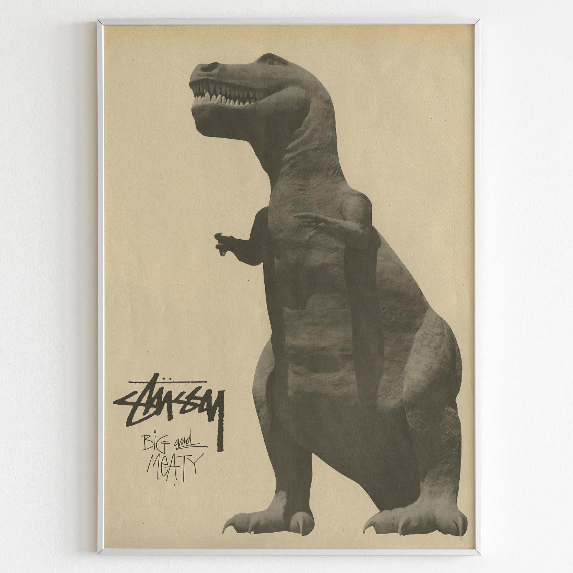 Stussy Streetwear Advertising Poster, Thrasher Style 80s Print, Vintage Ad Wall Art, Skateboarding Magazine Retro Advertisement