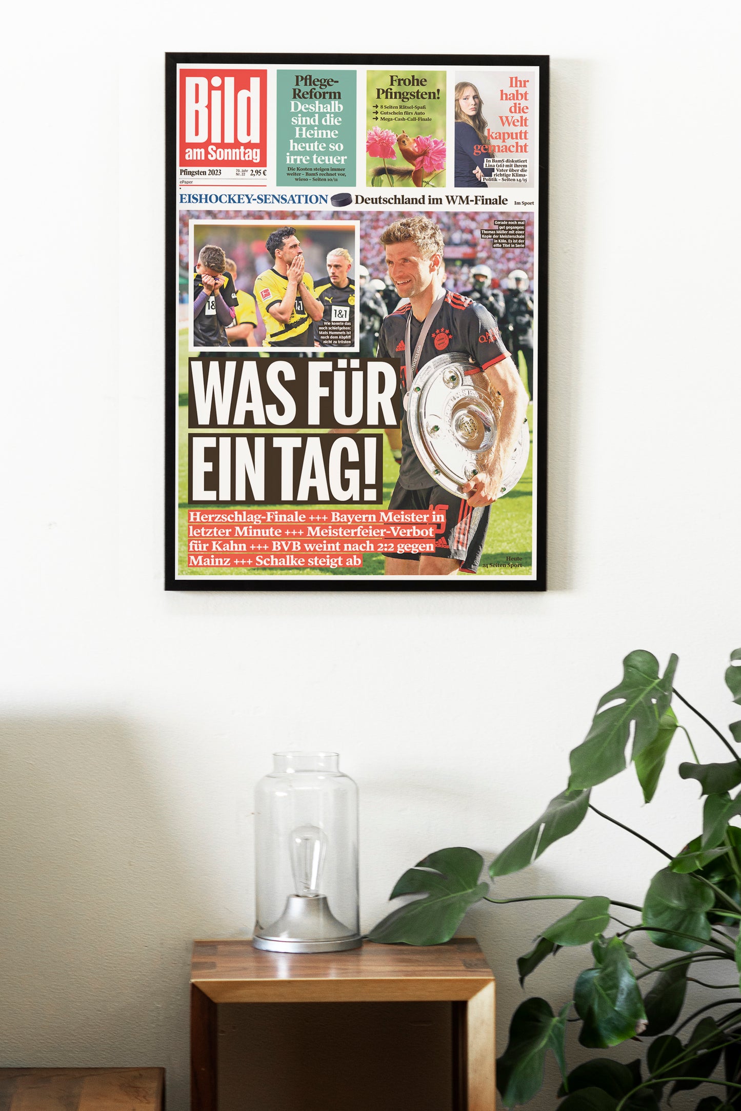 Bayern Munich 2022 / 2023 Bundesliga Champions Front Cover Bild Poster
