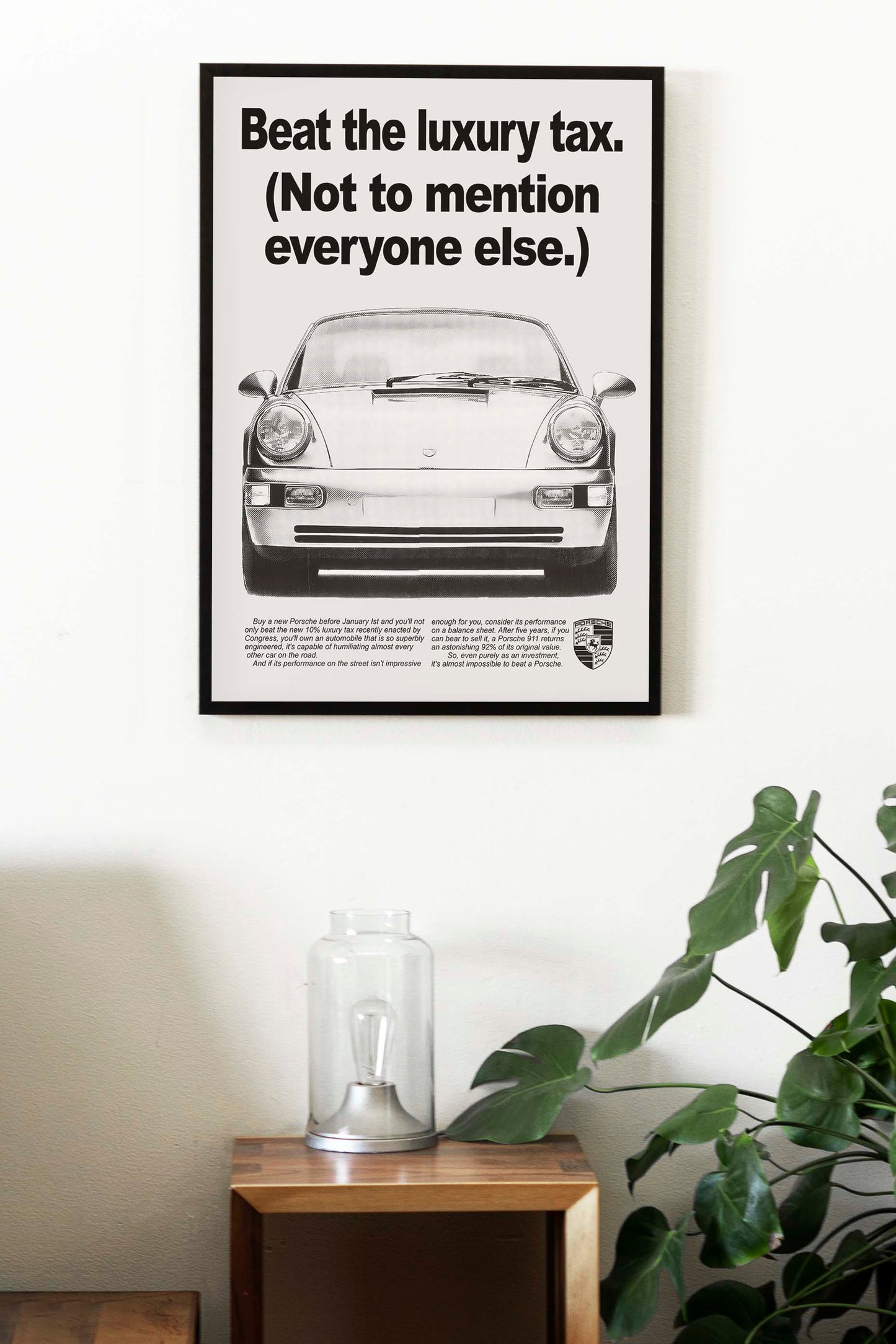 Porsche "Beat The Luxury Tax" Poster
