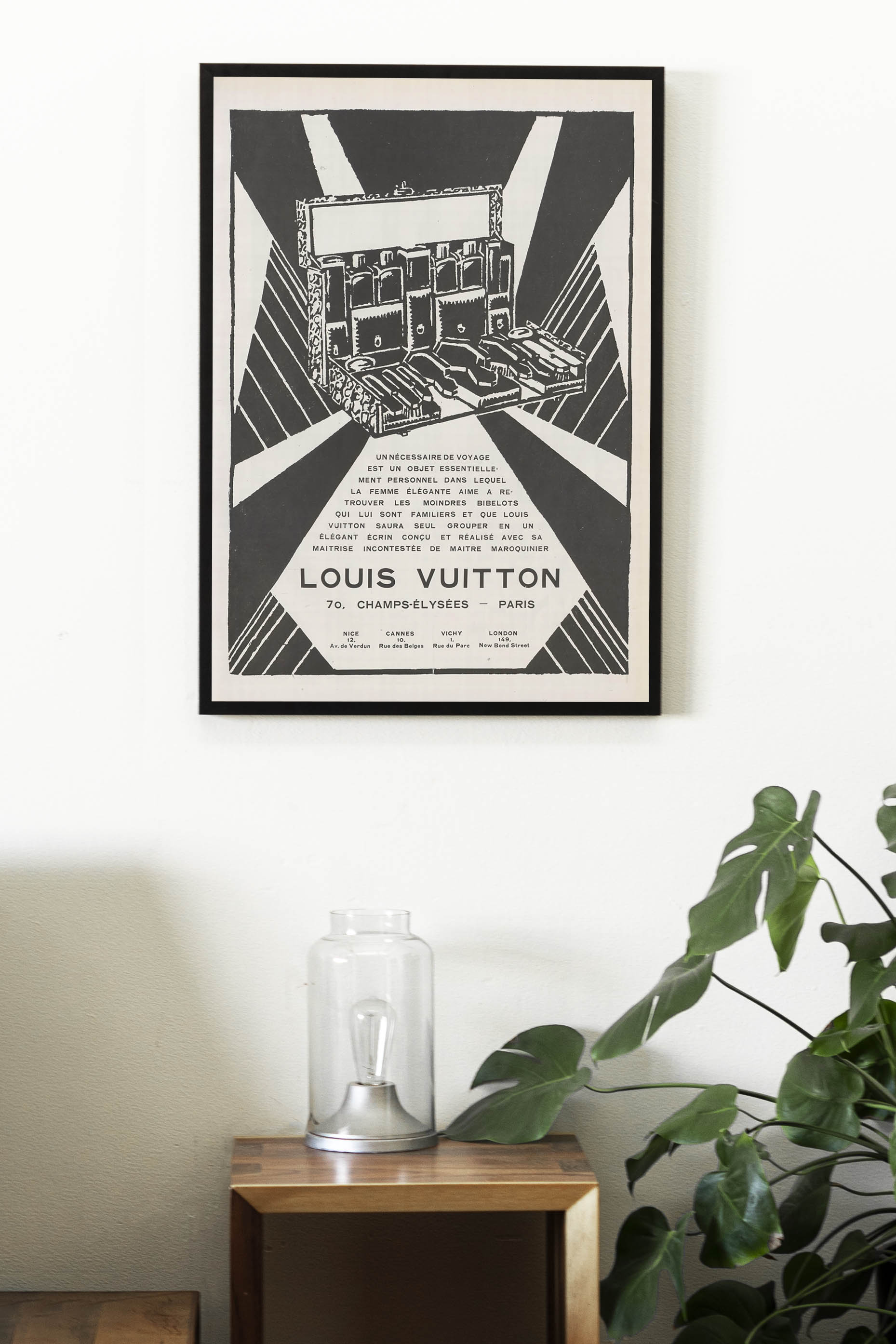 Louis Vuitton Poster Vintage Ad Wall Art Luxury Brand Poster