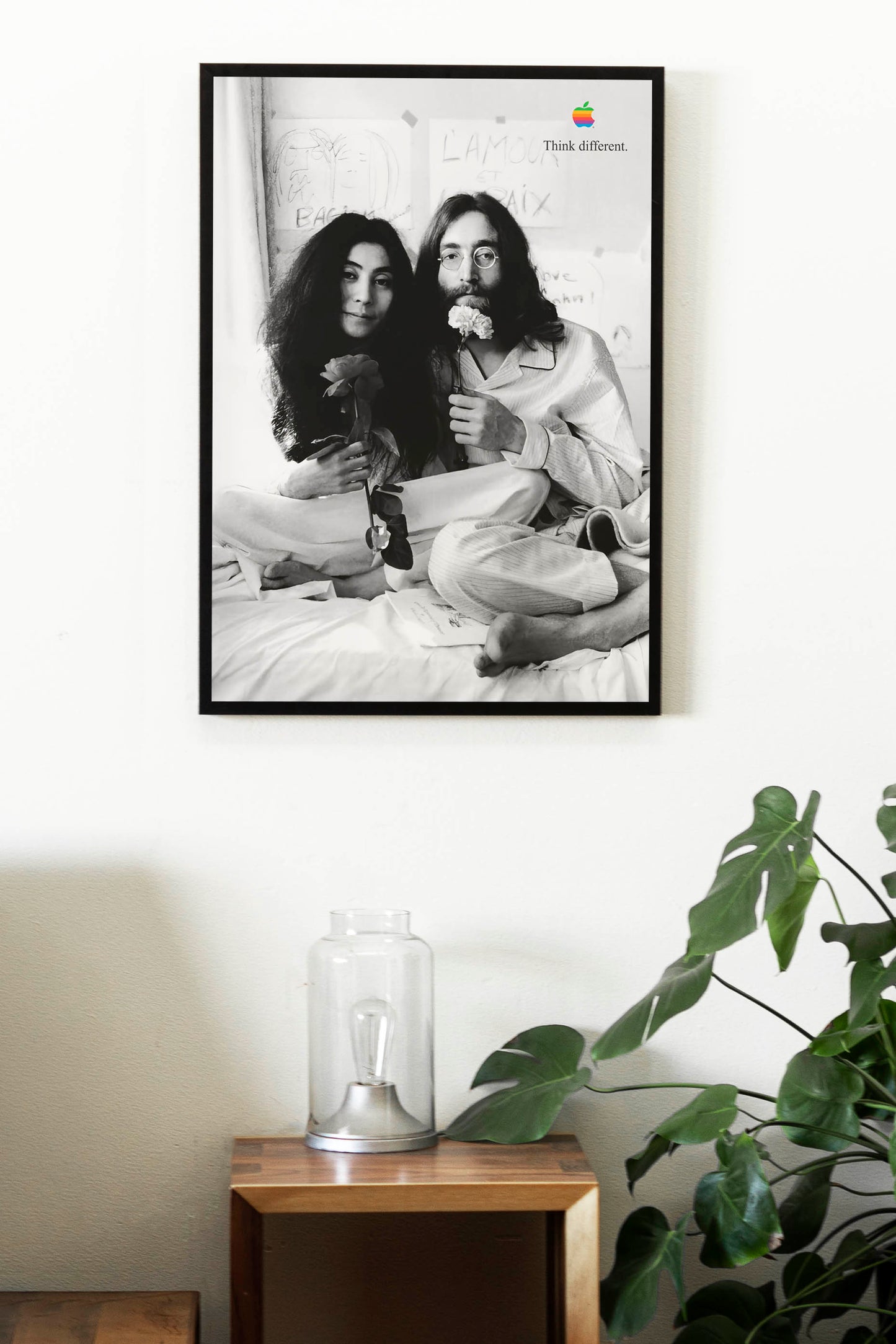 Apple John Lennon and Yoko Ono "Think Different" Poster