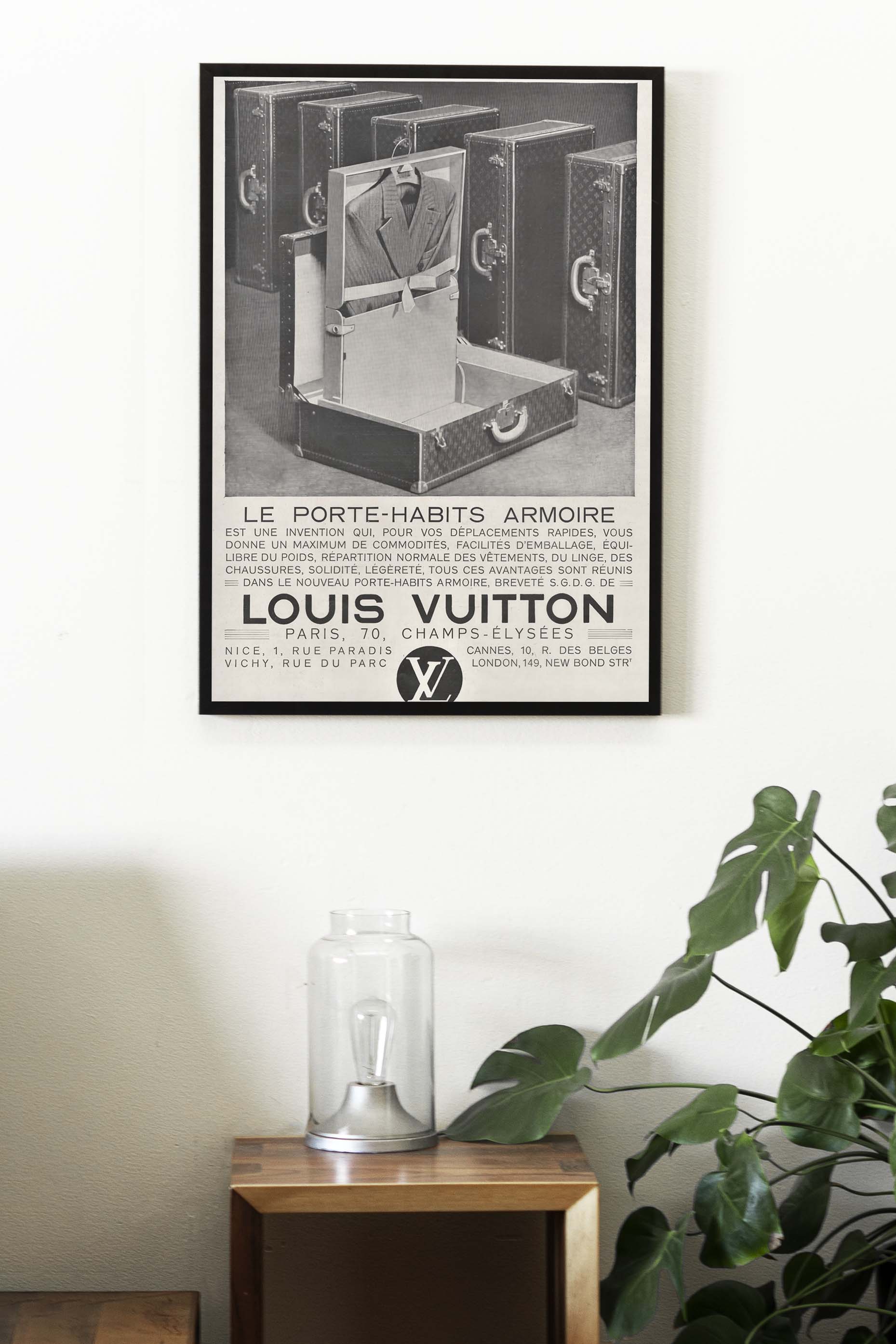 Louis Vuitton Advertising Poster, 30's Style Print, Ad Wall Art, Vintage  Design Magazine, Luxury Fashion Poster, Travel Retro Advertisement