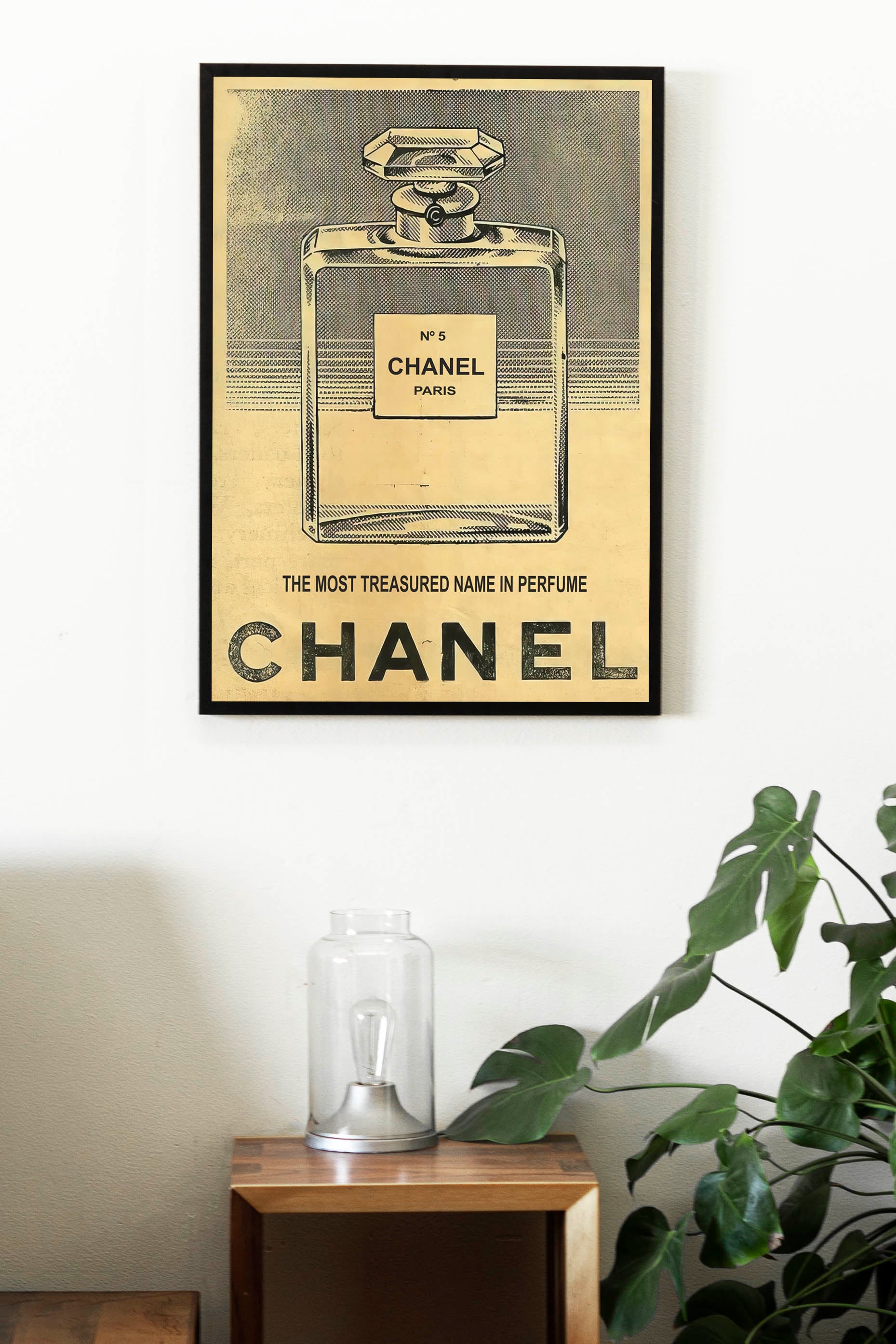 Chanel No 5 Red Perfume Bottle Water Color Art Print