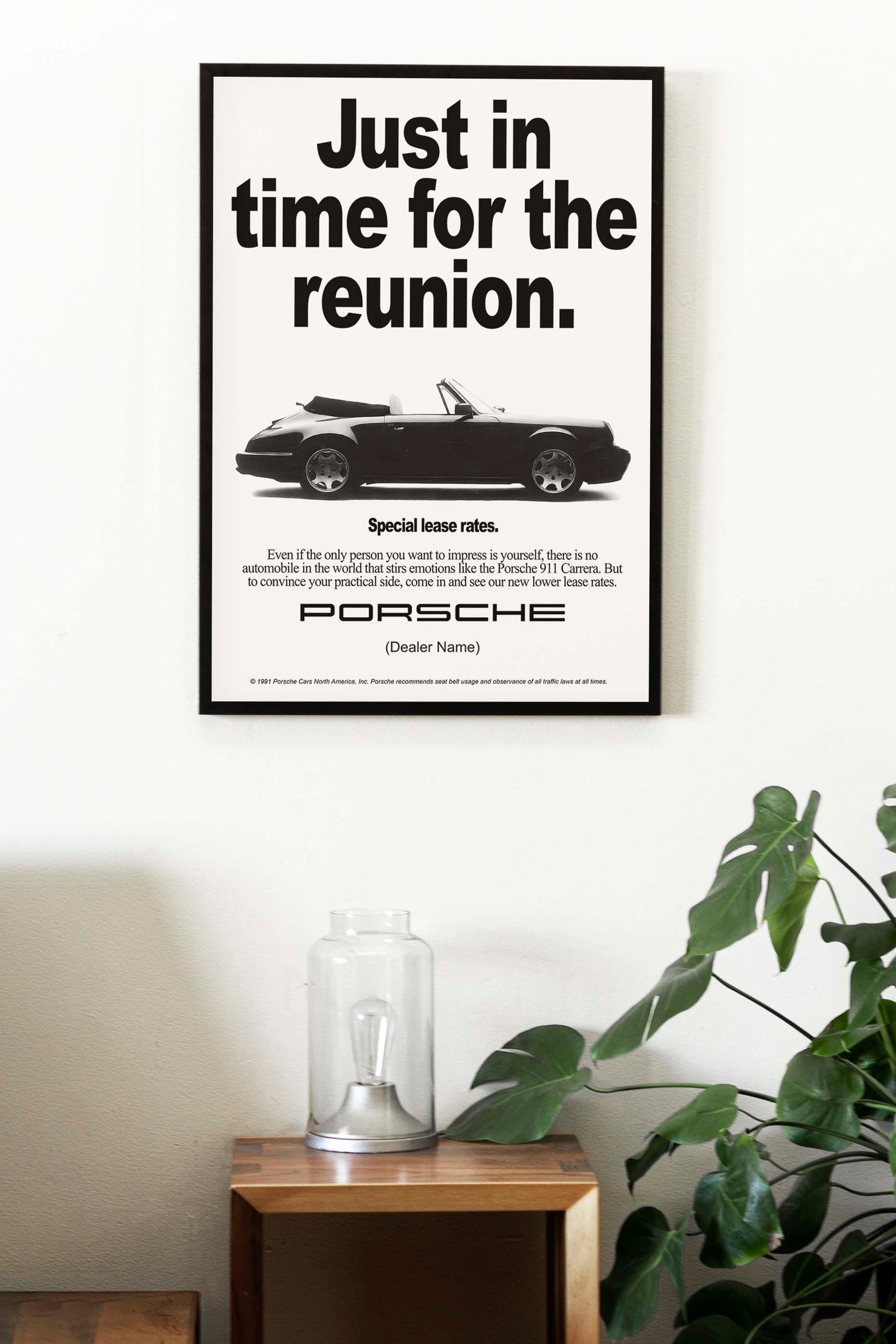 Porsche "Just In Time For The Reunion" Poster