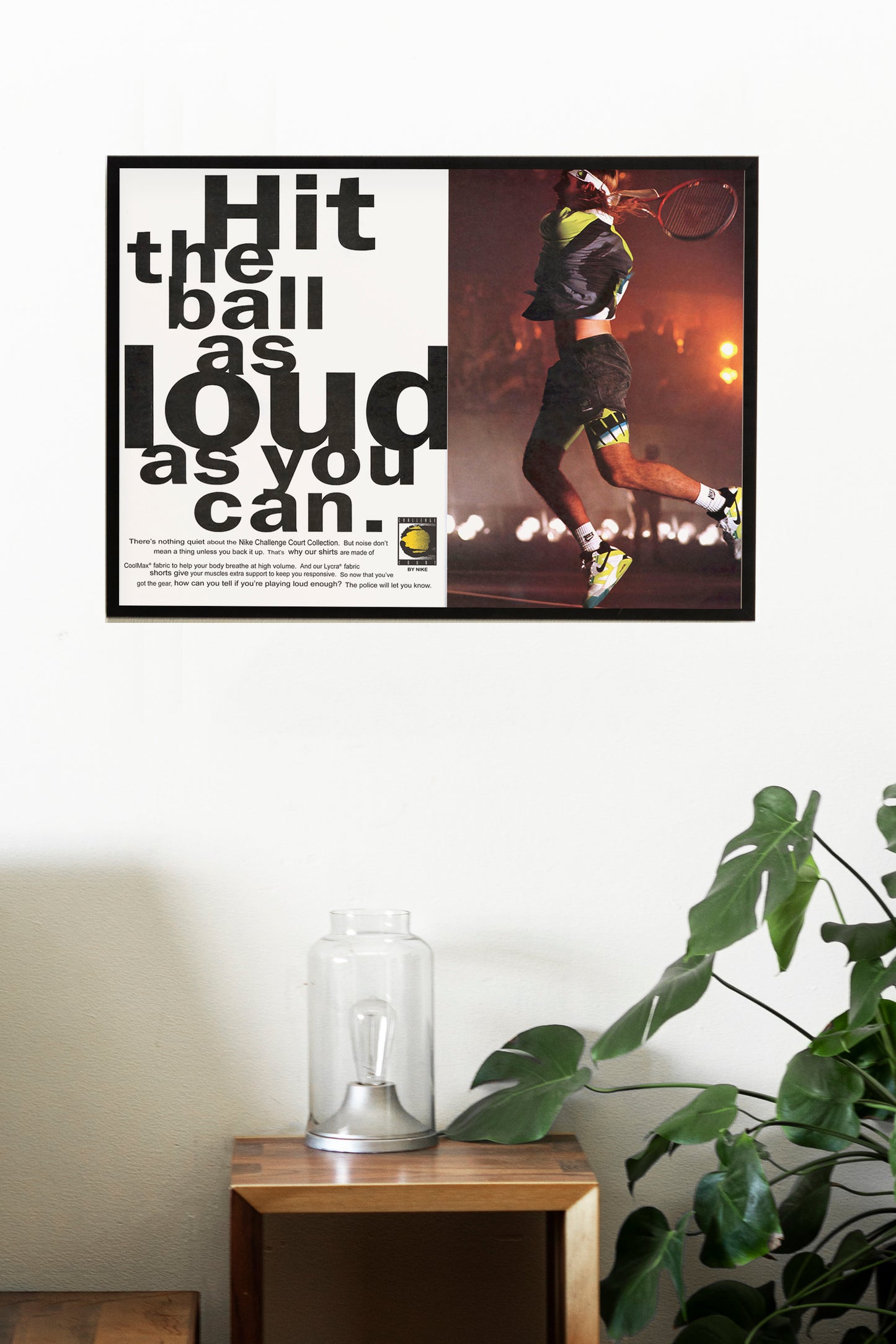 Nike Challenge Court Andre Agassi Poster