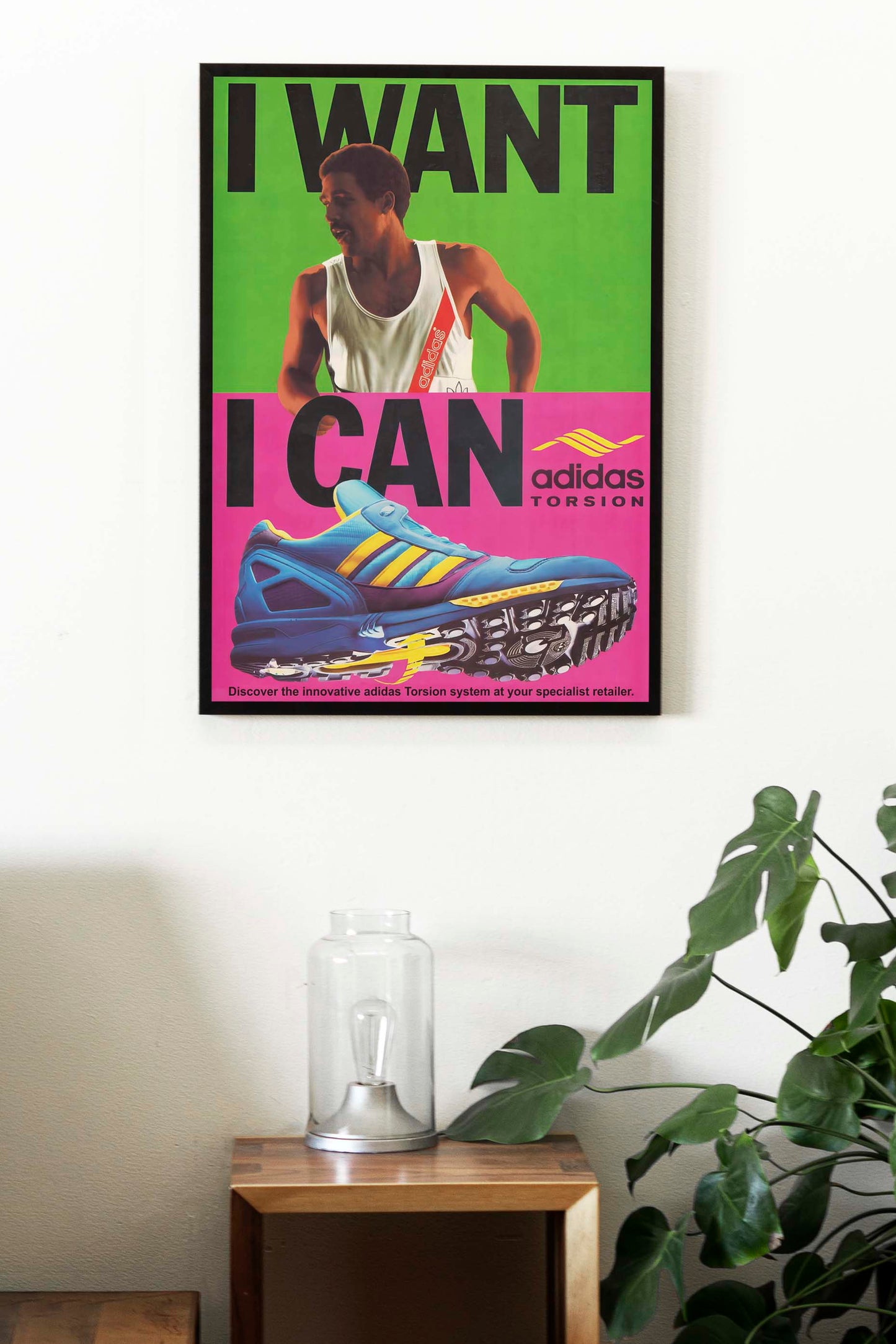 Adidas ZX8 Torsion "I Want I Can" 1989 Poster