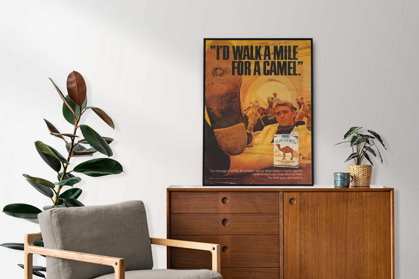 Camel "I'd Walk A Mile" Poster