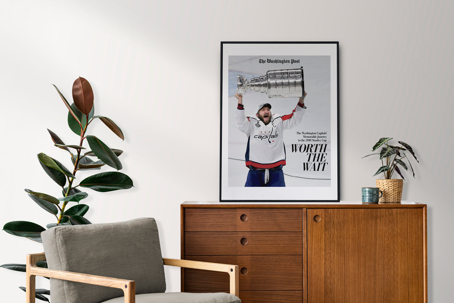 Washington Capitals 2018 NHL Stanley Cup Champions Front Cover The Washington Post Poster