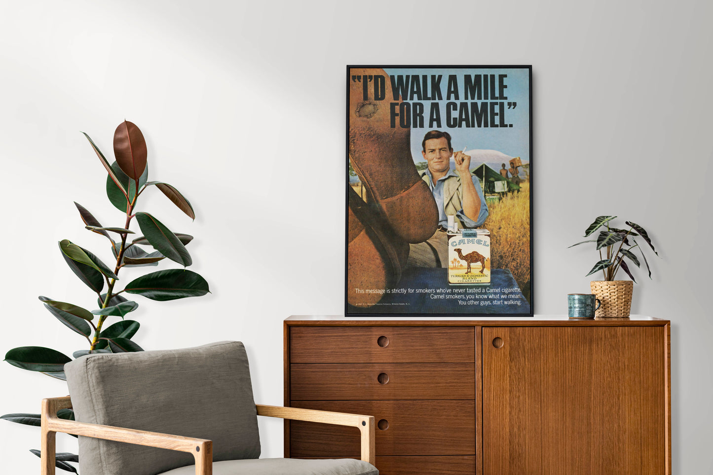 Camel "I'd Walk A Mile" Poster