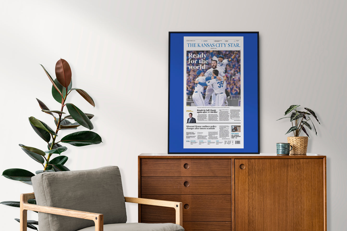Kansas City Royals 2015 World Series MLB Champions Front Cover The Kansas City Star Newspaper Poster