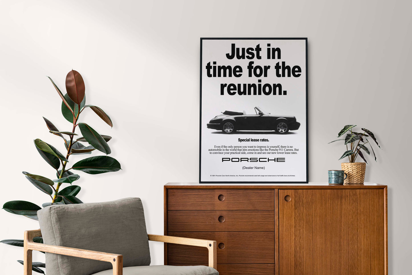 Porsche "Just In Time For The Reunion" Poster