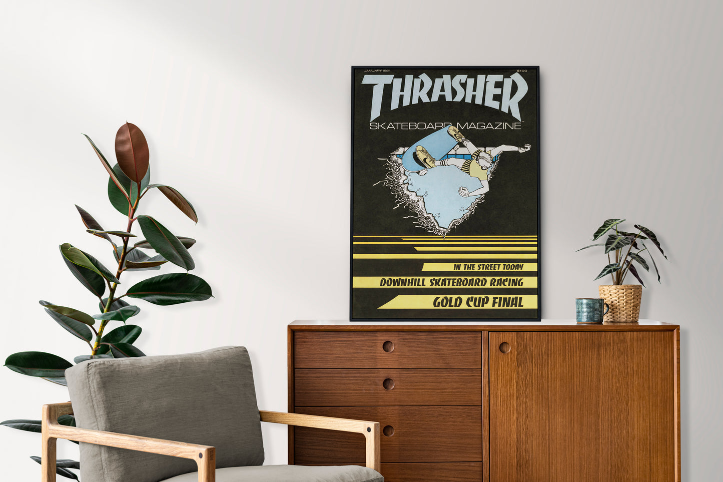 Thrasher 1981 January Front Cover Poster