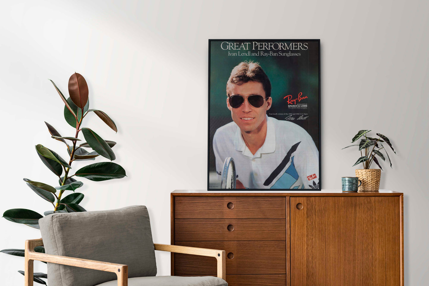 Ray Ban Ivan Lendl Poster