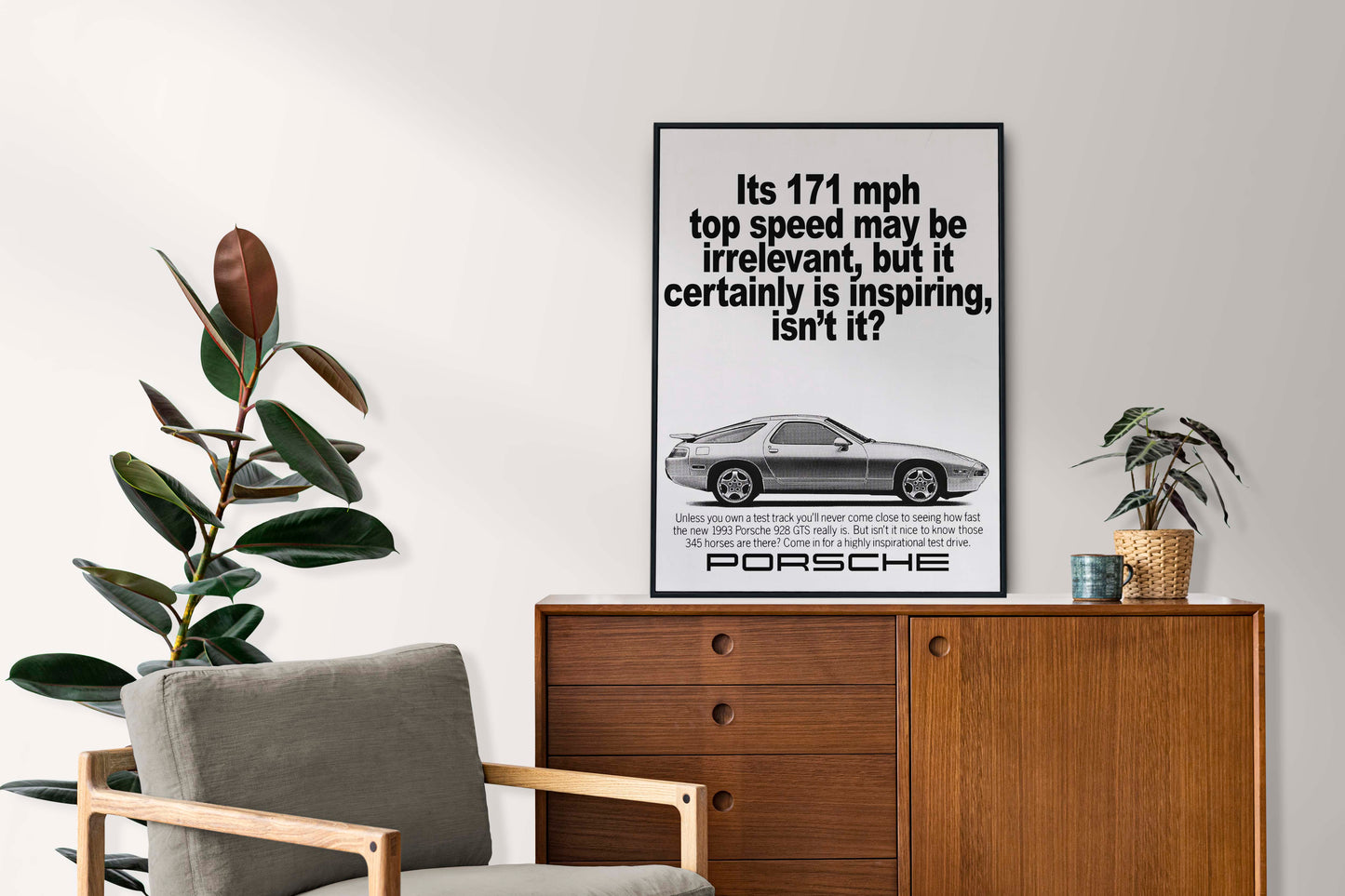Porsche "Its 171 mph Top Speed May Be Irrelevant" Poster
