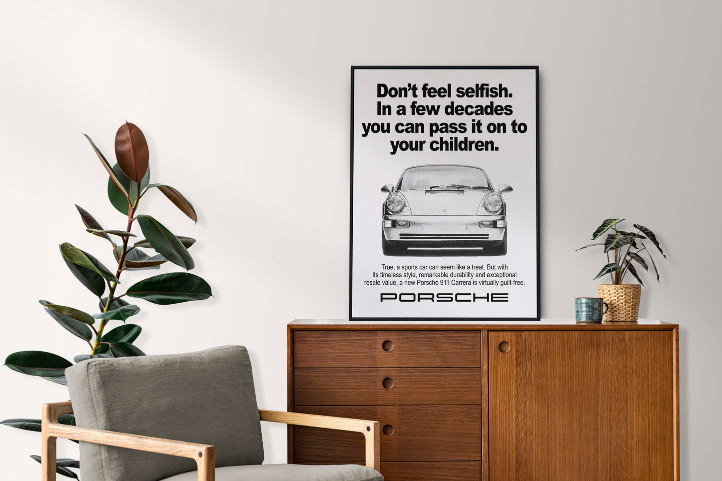 Porsche "Don't Feel Selfish" Poster