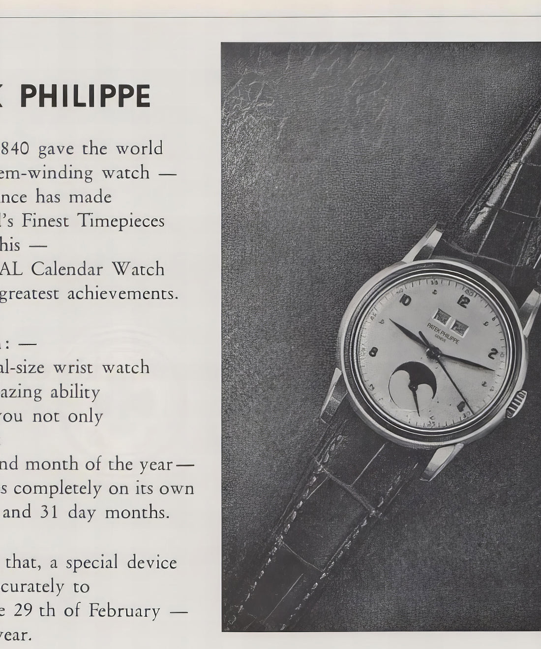 Patek Philippe Luxury Watch Advertising Poster, 60's Style Print ...