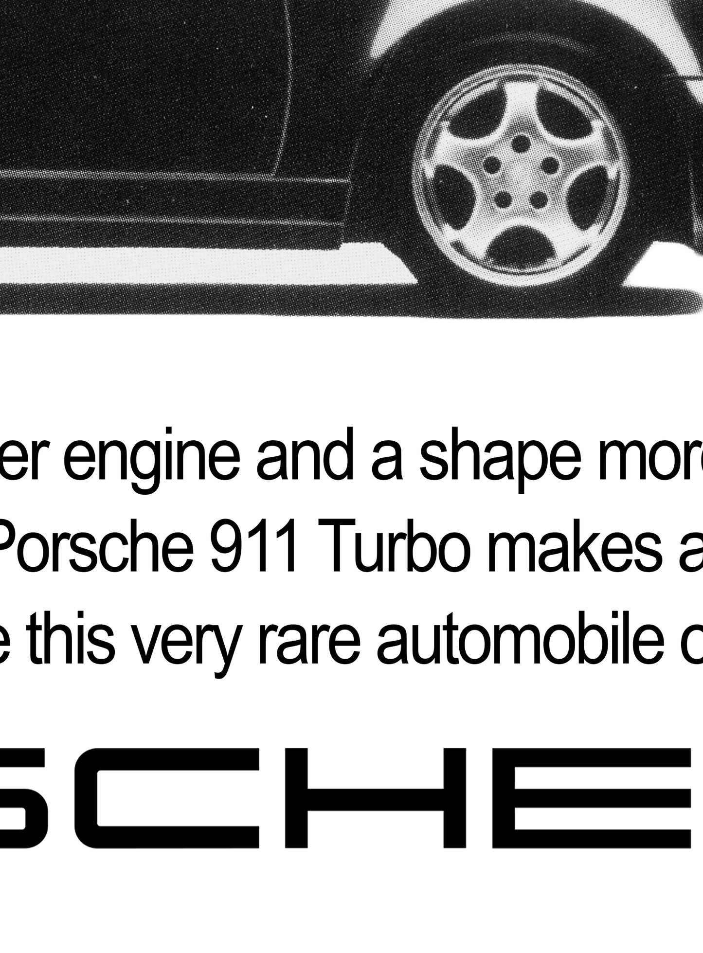 Porsche "It's Not A Statement. It's A Hand Gesture" Poster
