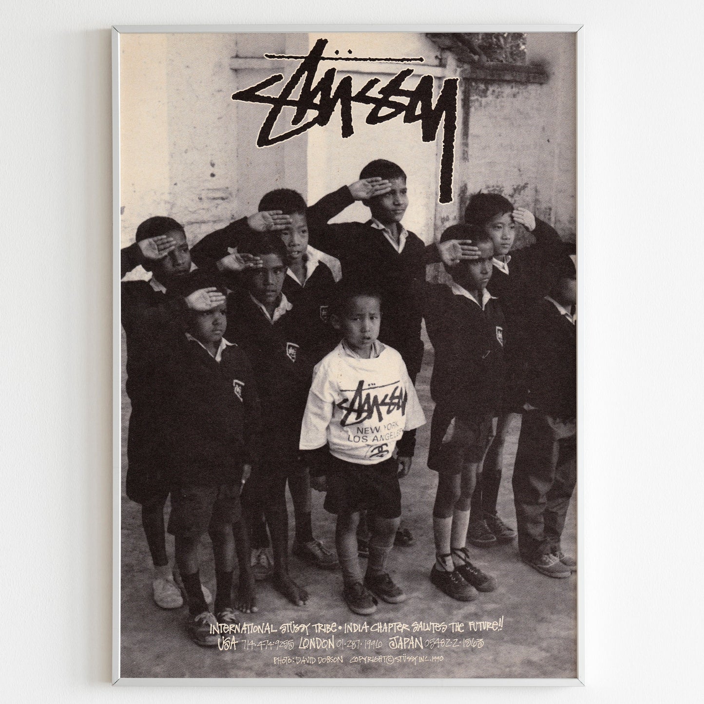 Stussy Streetwear Advertising Poster, Thrasher Style 80s Print, Vintage Ad Wall Art, Skateboarding Magazine Retro Advertisement