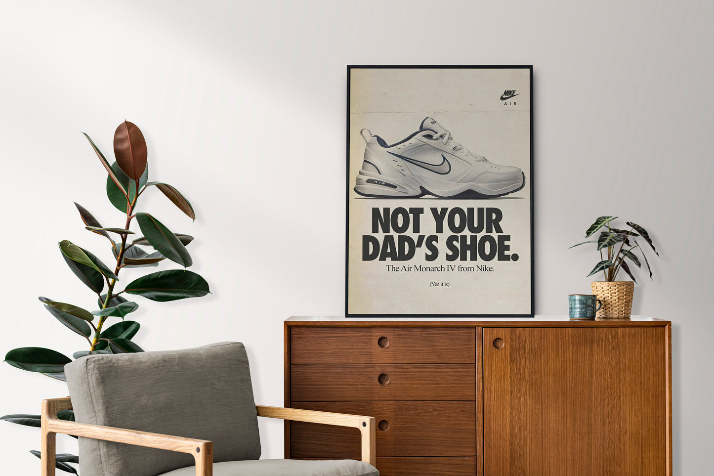 Nike Air Monarch IV "Not Your Dad's Shoe" Poster