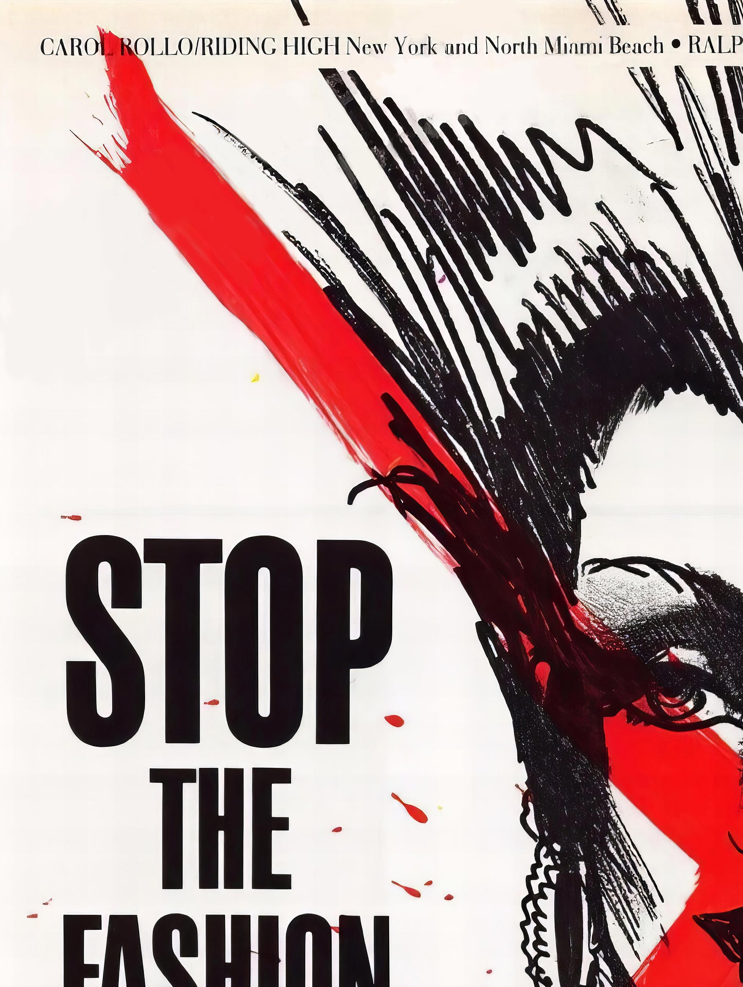 Moschino "Stop The Fashion System" Poster