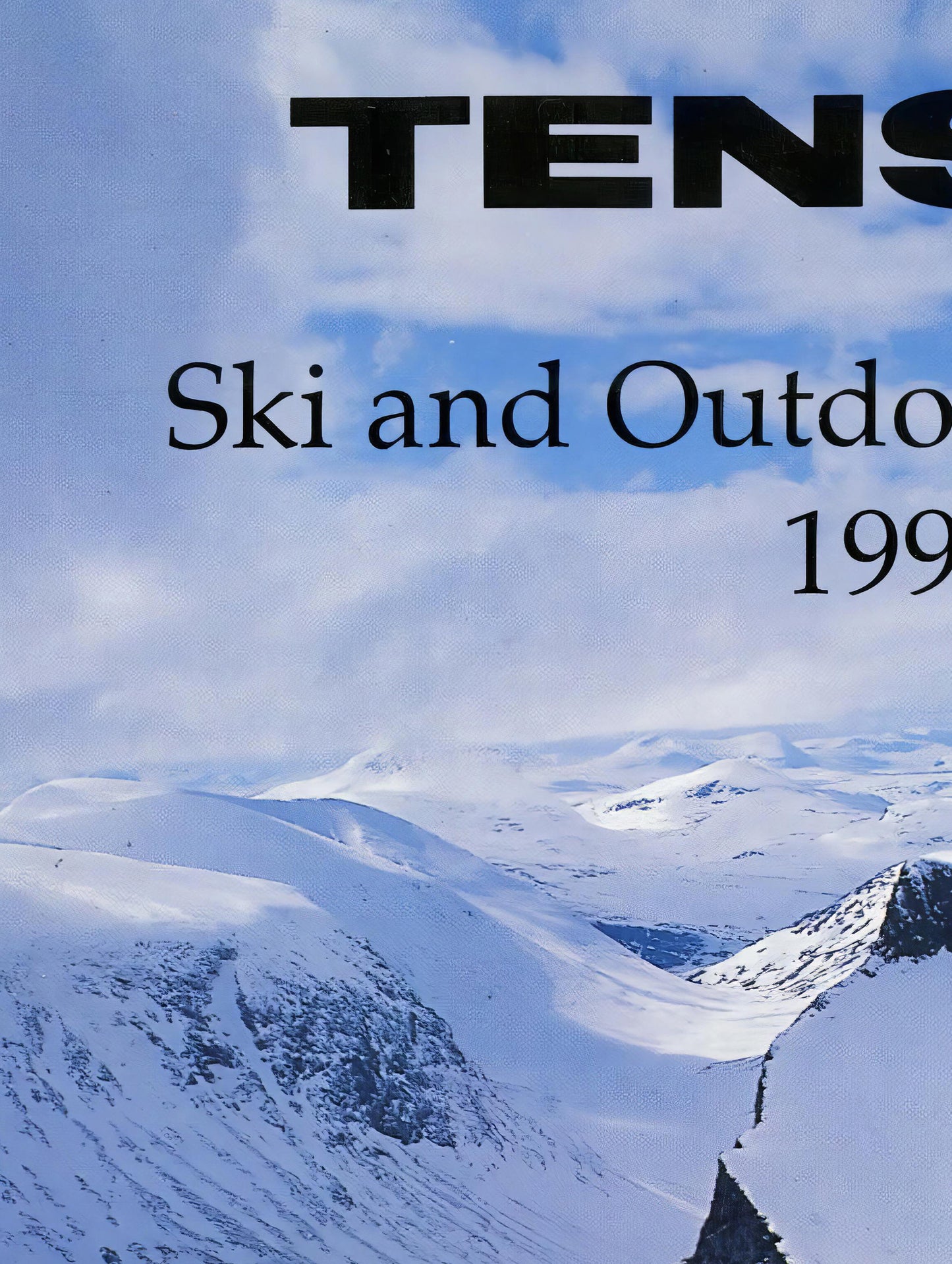 Tenson 1991 Ski And Outdoor Magazine Front Cover Poster
