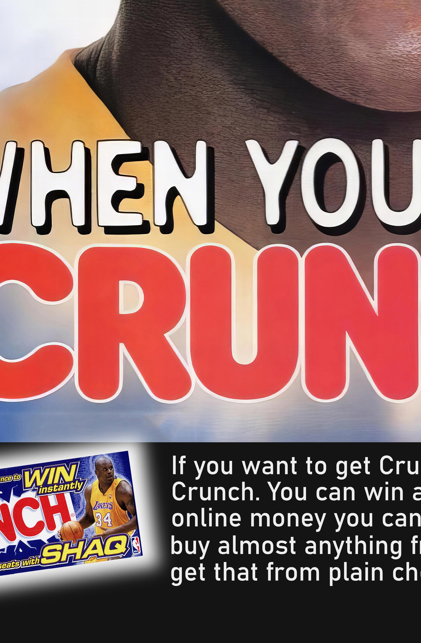 Crunch Shaq Poster